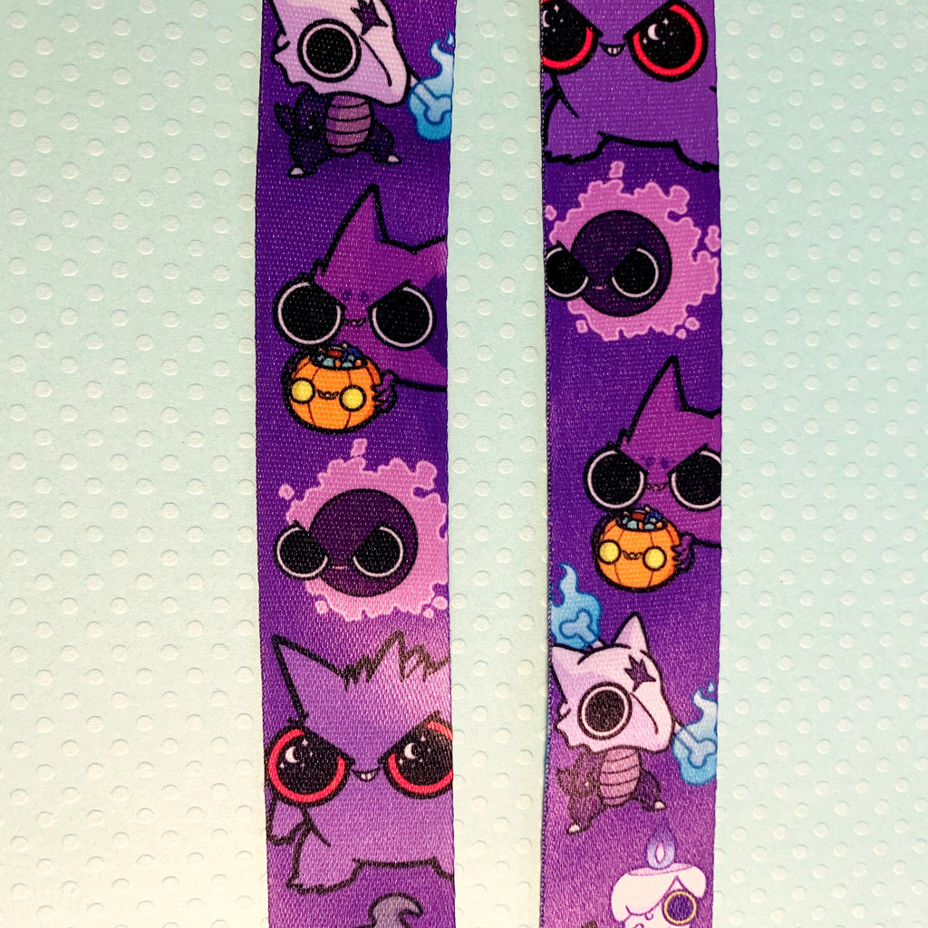 Pokemon Loungefly Ghost type Lanyard Traditional Tattoo Look